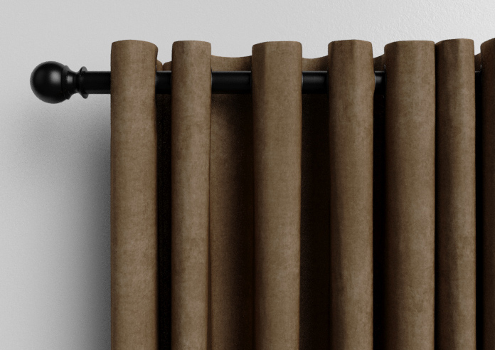 Faux Suede, Dark Chocolate - Made to Measure Curtains - Image 12